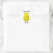 Cool Easter Chick Ronde Sticker (Tas)