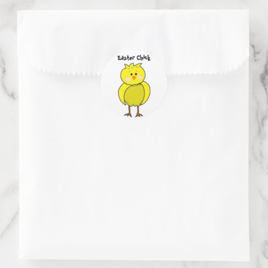 Cool Easter Chick Ronde Sticker (Tas)
