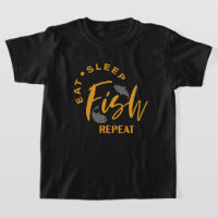 Cool Eat Sleep Fish Herhaal woordkunst
