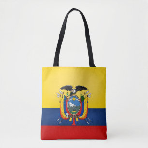 Cool Ecuador Flag Mode Tote Bag