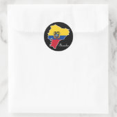 Cool Ecuador Ronde Sticker (Tas)