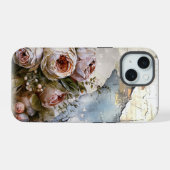 Cool Edgy Shabby  Rozen op gescheurd papier iPhone 15 Case (Achterkant horizontaal)