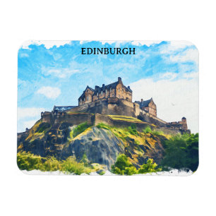 Cool Edinburgh Schotland kasteel schilderij Magneet