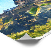 Cool Edinburgh Schotland kasteel schilderij Poster (Hoek)