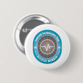 Cool EEG Technicians Club Ronde Button 5,7 Cm (Voorkant /achterkant)