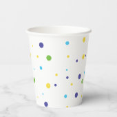 Cool Een 1e verjaardag blauw groen Papieren Bekers (Achterkant)