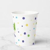 Cool Een 1e verjaardag blauw groen Papieren Bekers (Links)