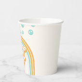 Cool Een Retro Jongen 1e Verjaardag Papieren Bekers (Links)