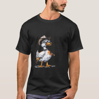 Cool Eend Cowboy Hoed Zonnebril Kwak was Dat Hum T-shirt