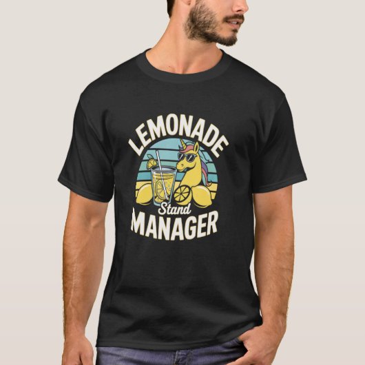 Cool Eenhoorn Limoenstand Manager T-shirt (Voorkant)