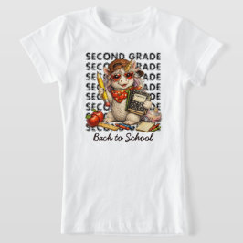 Cool Eenhoorn Tweede Klas Terug naar School Grafis T-shirt