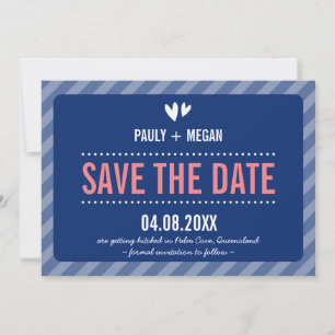 COOL EENVOUDIG BESPAAR DE DATUM voor zuiver marine Save The Date