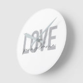 Cool, eenvoudig, modern design Love Pennsylvania Ronde Klok (Hoek)