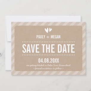 COOL EENVOUDIG OPSLAAN DE DATUM effen type wit kra Save The Date