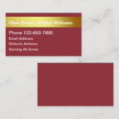 Cool Eenvoudige Uber Driver Ride Hailing Visitekaa Visitekaartje (Voorkant / Achterkant)