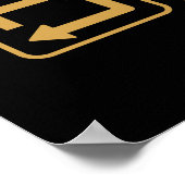 Cool Eet Slaapstand Billières herhalen woordkunst Poster (Hoek)