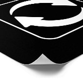 Cool Eet Slaapstand Billières herhalen woordkunst Poster (Hoek)