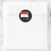 Cool Egypt Ronde Sticker (Tas)