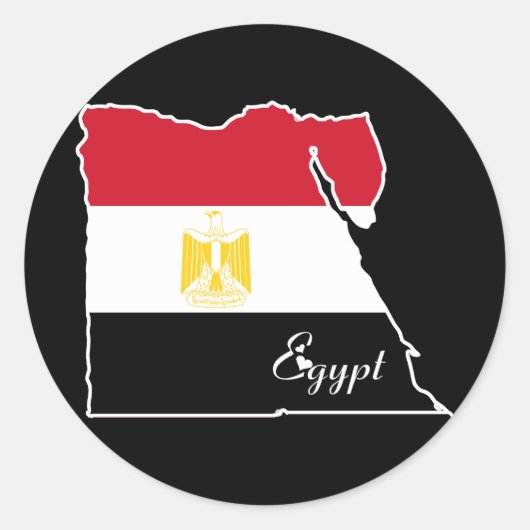 Cool Egypt Ronde Sticker (Voorkant)