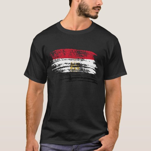 Cool Egyptisch vlagontwerp T-shirt (Voorkant)