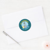 Cool ei jager woord kunst kinderen ronde sticker (Envelop)
