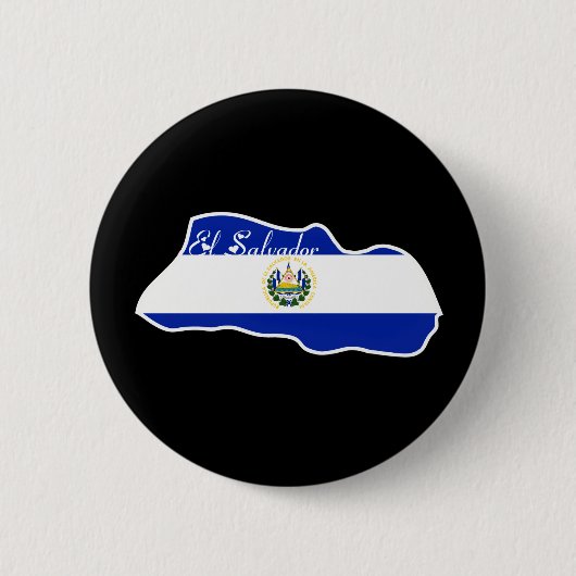 Cool El Salvador Ronde Button 5,7 Cm (Voorkant)