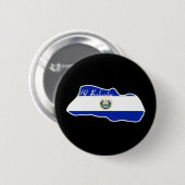 Cool El Salvador Ronde Button 5,7 Cm (Voorkant /achterkant)