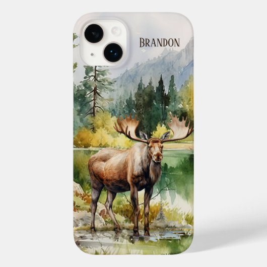 Cool eland liefhebbers naam toevoegen Case-Mate iPhone case (Achterkant)