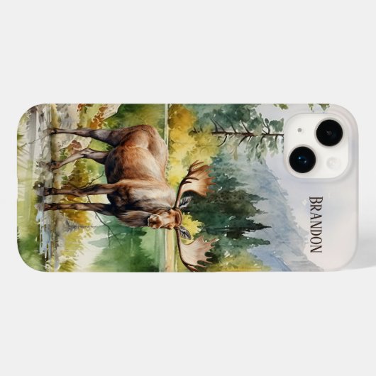 Cool eland liefhebbers naam toevoegen Case-Mate iPhone case (Achterkant (horizontaal))