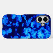 Cool Electric Blue Jellyfish in Deep Blue Zee Case-Mate iPhone Case (Achterkant (horizontaal))