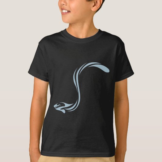 Cool Electric Eel Fish Icon Logo T-shirt (Voorkant)