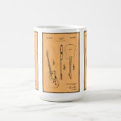 Cool Electric Guitar Patent Retro Art Koffiemok (Center)