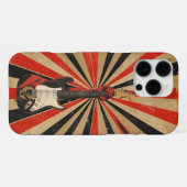 Cool Electric Guitarist Gift Soviet Art Rock Music iPhone Hoesje (Achterkant horizontaal)