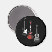 Cool Electric Guitars for Music Lovers Custom Gift Magneet (Voorkant / Achterkant)