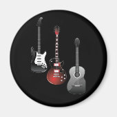 Cool Electric Guitars for Music Lovers Custom Gift Magneet (Voorkant)