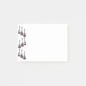 Cool Electric Guitars for Music Lovers Gift Post-it® Notes (Voorkant)