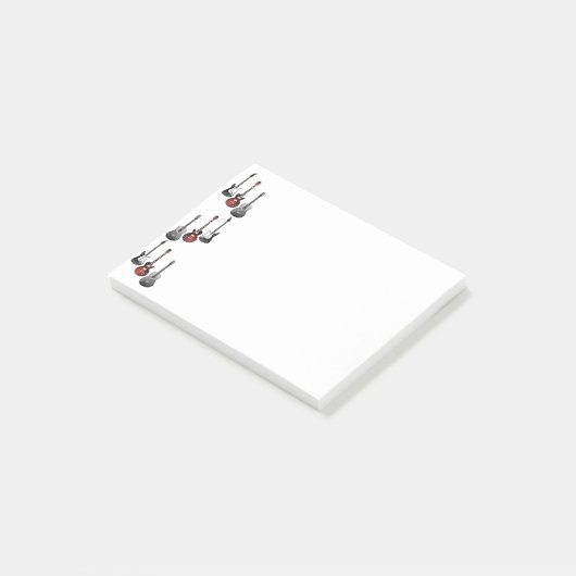 Cool Electric Guitars for Music Lovers Gift Post-it® Notes (Schuin)