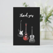 Cool Electric Guitars for Music Thank You Bedankkaart (Staand voorkant)