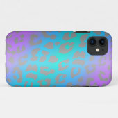 Cool Electric Leopard Fur Animal iPhone Case (Achterkant (horizontaal))