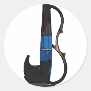 Cool Electric Violin Sticker! Ronde Sticker