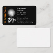 Cool Electricia Theme Visitekaartjes (Voorkant / Achterkant)