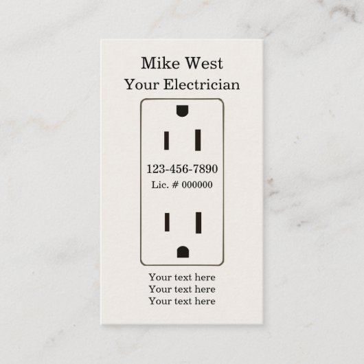 Cool Electricia Visitekaartje (Voorkant)
