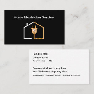 Cool Electrician Services Modern Visitekaartje