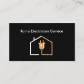 Cool Electrician Services Modern Visitekaartje (Voorkant)