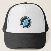 Cool Electroneum Cryptocurrency Coin Sign. Trucker Pet (Voorkant)