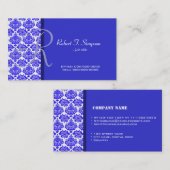 cool, elegant blauw visitekaartje (Voorkant / Achterkant)