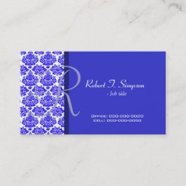cool, elegant blauw visitekaartje