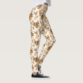 Cool Elegant Brown Deer French Toile Leggings (Rechts)
