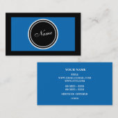 Cool Elegant Dazzling Blue Visitekaartje (Voorkant / Achterkant)