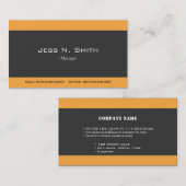 cool, elegant eenvoudig visitekaartje (Voorkant / Achterkant)